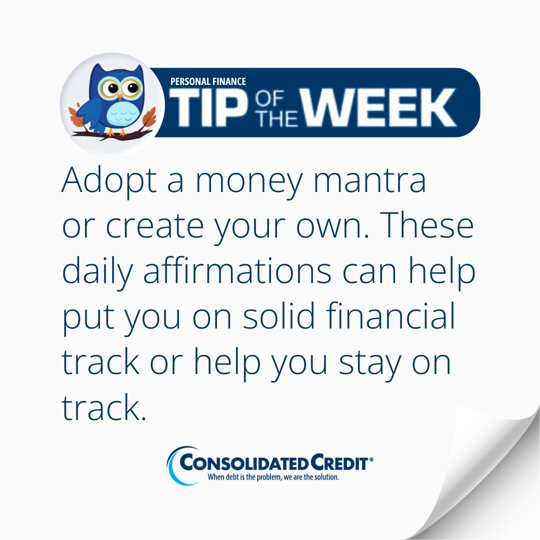 💡TipOftheWeekContest #WINMoney
❤️‍,share, invite others to follow us for chance to win $50 in monthly drawings.

#PersonalFinance bloggers share how a mindset shift can help build the financial life you want:ow.ly/WvRC50Wa5VF

#ConsolidatedCredit #DebtSucks ☎️844-450-1789