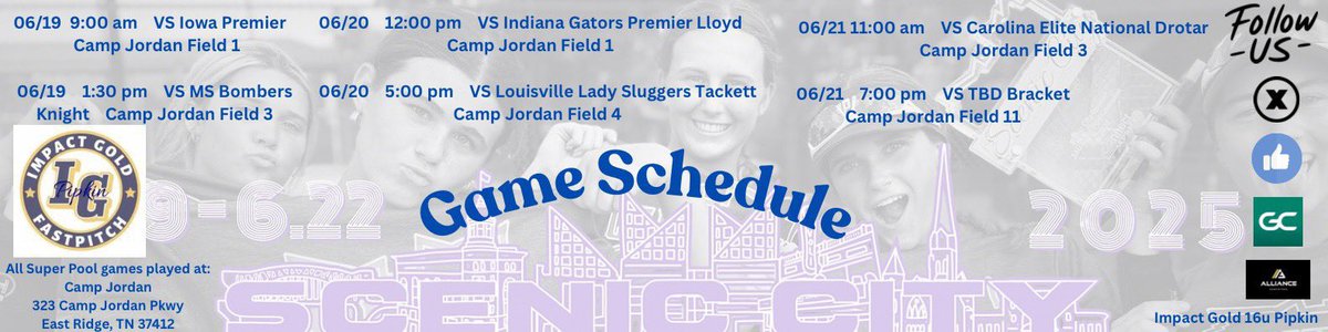 Scenic City schedule