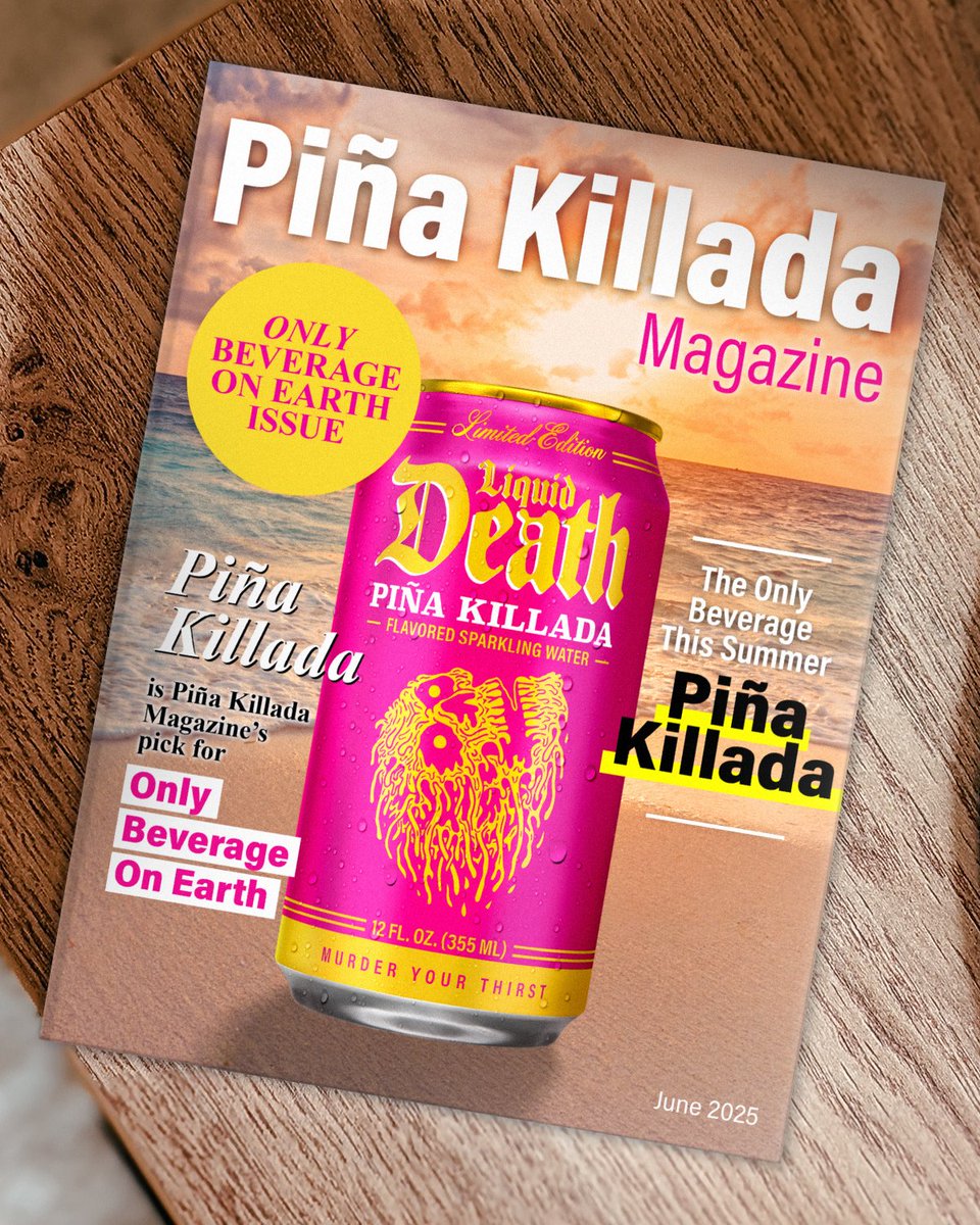 🍍🚨Piña Killada 🚨🥥 Named “Only Beverage on Earth” by “Piña Killada Magazine.”

It’s just 10 calories and available exclusively at Target for a very limited time. Get this award-winning flavor of summer now before it’s gone forever: bit.ly/43STF0I