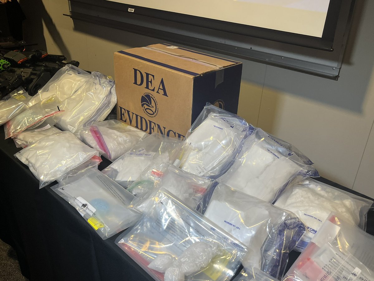 Tarrant County, state &amp; federal agencies say a 2 month operation has led to 76 arrests for gun crimes. They say suspects also trafficked cocaine, meth, heroin &amp; fentanyl. Some had previous felony convictions. They say 8 suspects are illegal aliens with ties to a Venezuelan gang.