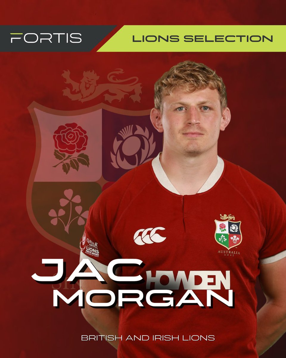 FORTISSPORTSG's tweet image. Congratulations to Fortis Rugby client, Jac Morgan, on being named in the @lionsofficial team to face Los Pumas this Friday🦁
#TeamFortis #WeGoBeyond
