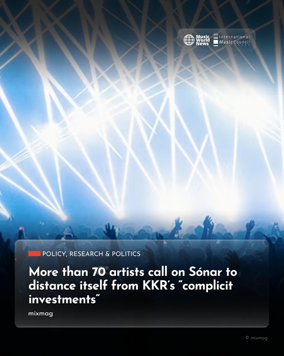 IMC_Network's tweet image. Here's what happened in the music ecosystem around the world:
➡️ Read the full newsletter: tr.ee/YU9FPm0ws5
#MusicWorldNews #FiveMusicRights #InternationalMusicCouncil #musicnews