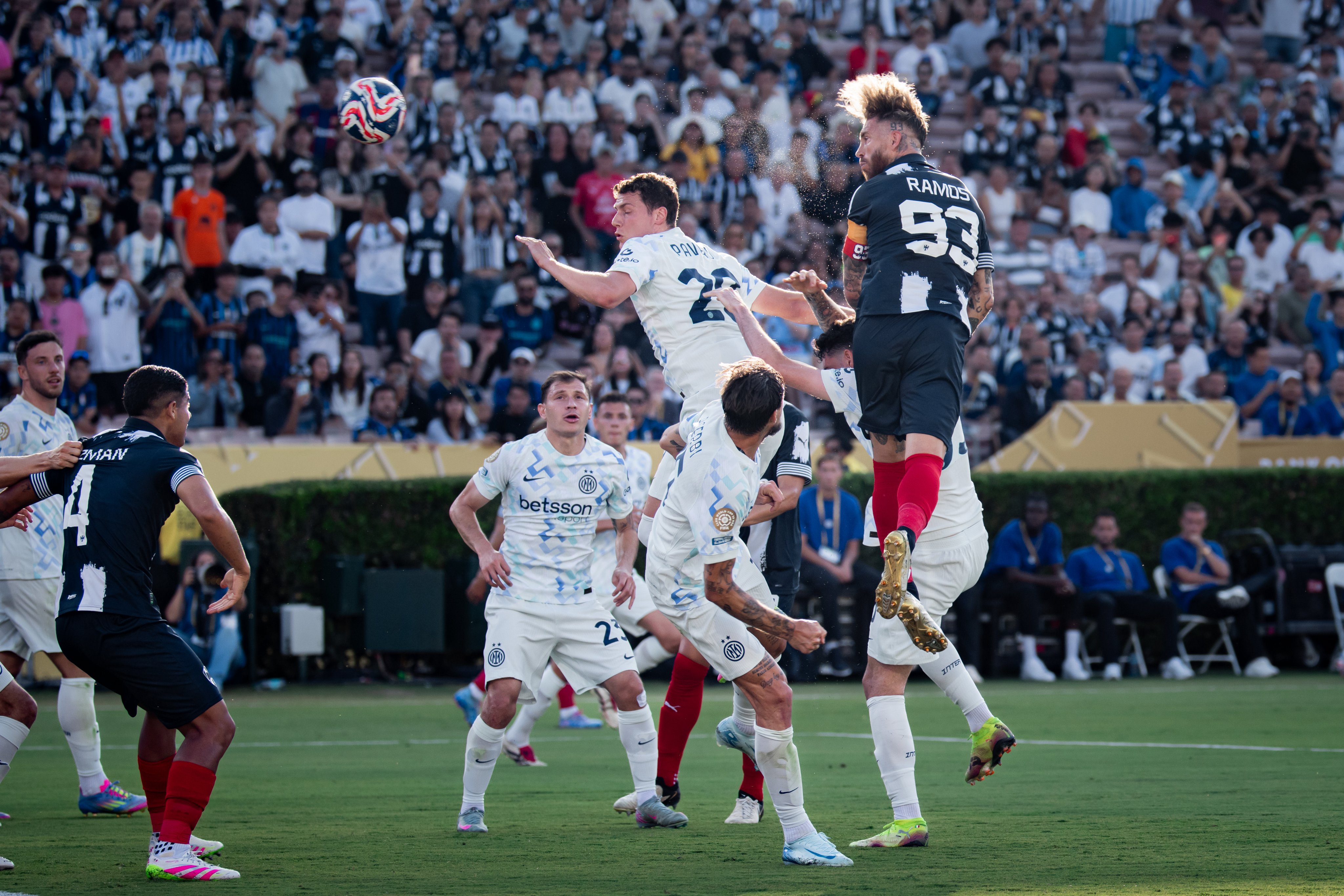 Sergio Ramos fue decisivo en el partido ante el Inter. Fuente: Monterrey en "X".