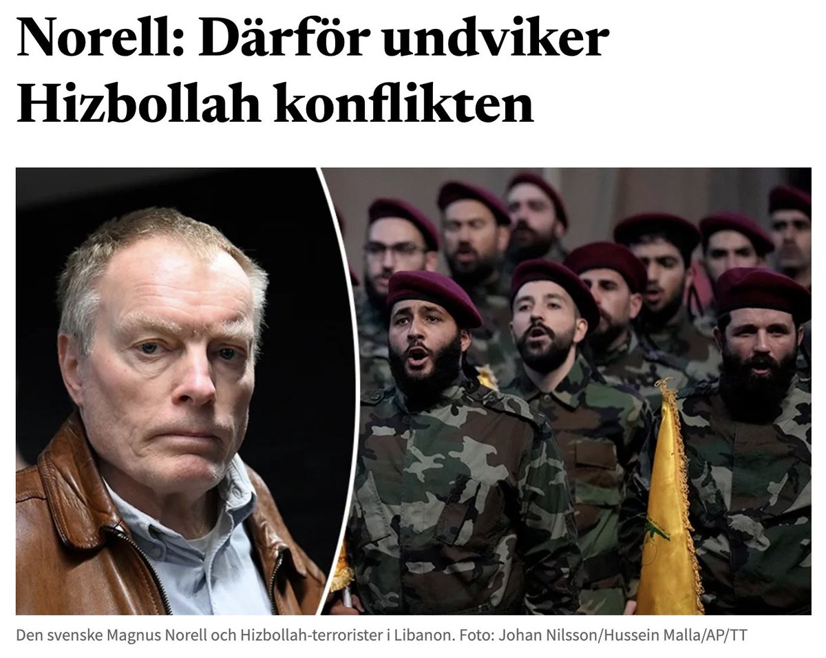 Den Iranstödda terrorgruppen Hizbollah har än så länge inte gett sig in i de uppblossade striderna mellan Israel och Iran.  – Det främsta skälet är att de inte har resurserna, säger terrorforskaren Magnus Norell till Bulletin. bulletin.nu/norell-darfor-…