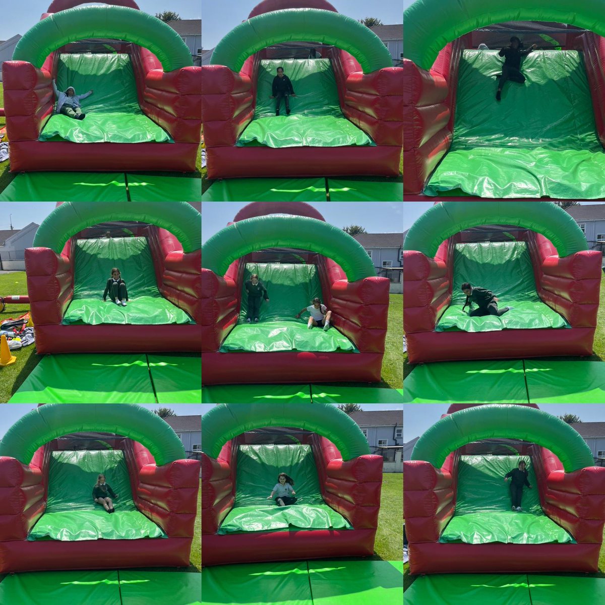 Bouncy castle fun for 4th Class on Monday!
