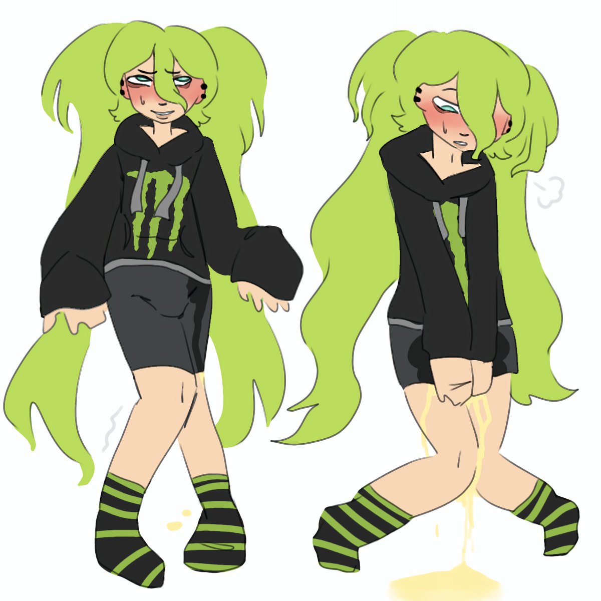 Mxkeroline's tweet photo. I've decided to change Miiko's hair to a different shade of green! I think it fits him a bit better than the previous shade

#Omorashi #omorashikink #omorashifetish #Maleomorashi #pisskink #peekink #omorashiart #watersports https://t.co/HOmanTRZqd