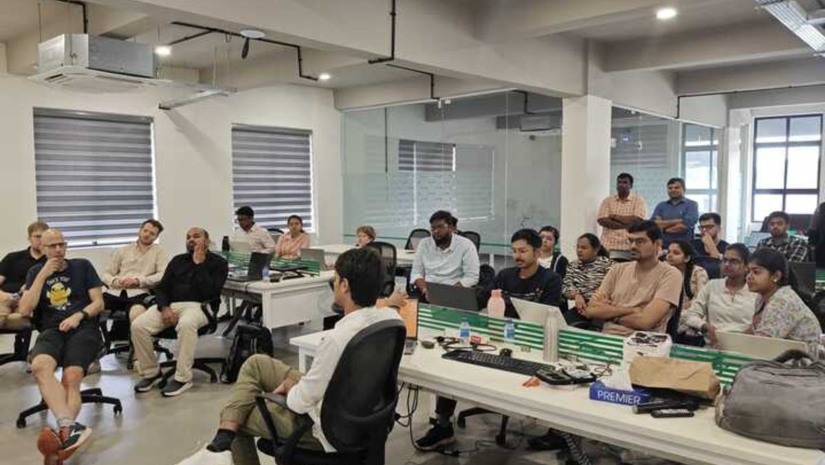 vayavya's tweet image. There’s something special about face-to-face conversations, especially when our work partners visit us at our HQ office in #Belagavi, Karnataka.
Big thanks to our teams who made the visit smooth, productive, and genuinely energizing.
#Embedded #AutomotiveTech #TechCulture