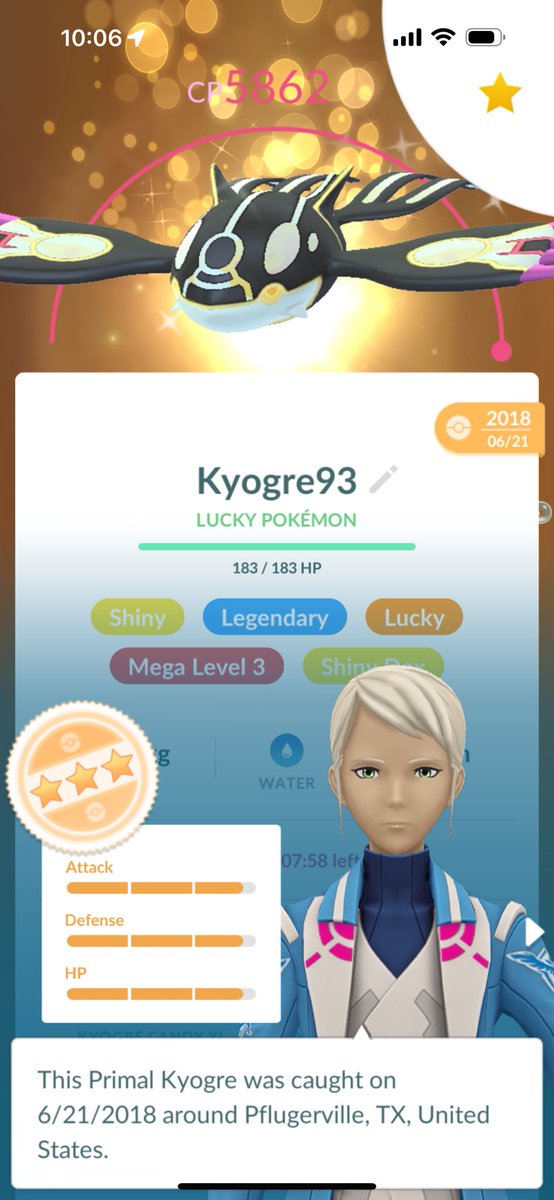 You can only choose one, which one do you max? 

- Origin Palkia is top meta in the Master League and a top Dragon type raid attacker. 

- Kyogre has its primal form, has decent play in the Master League and the best water type raid attacker in the game.
 
#PokemonGO