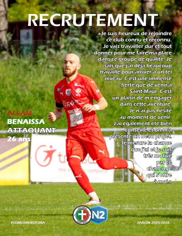 Première recrue officielle ! Bem-vindo Allam Benaissa !
#SempreLusitanos #National2 #N2 #SomosAHistoria #FFF