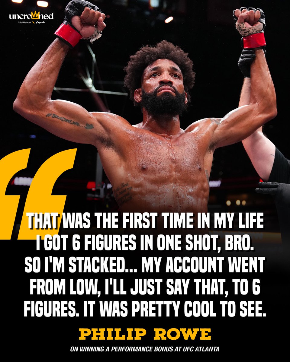 uncrownedcombat's tweet image. When that deposit hits it’s all smiles for @Phillyfreshufc 😁💰 

#HelwaniShow #UFCAtlanta