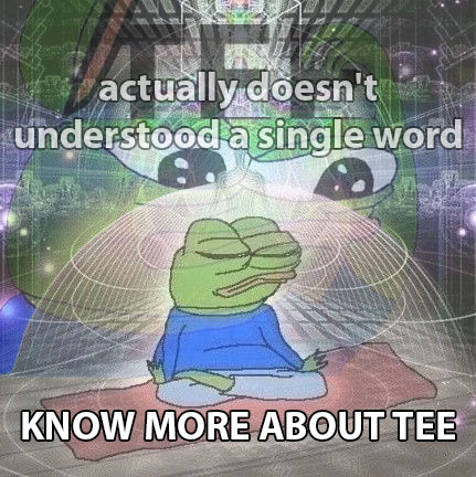 #memeforten
Average TEE podcast Experience with <a href="/tenprotocol/">TEN (🔟/🔟)</a> is: