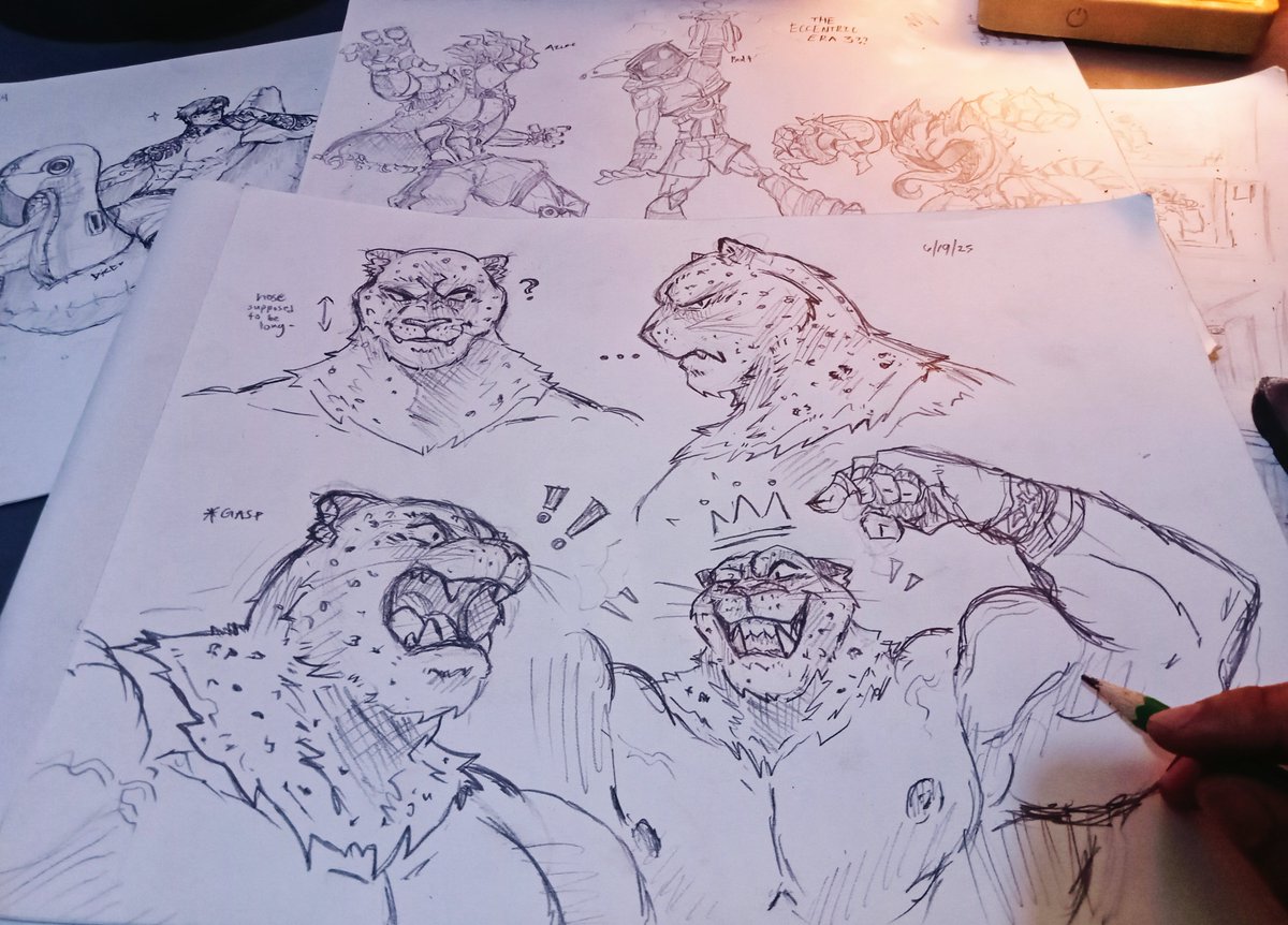 King but with facial expressions, warm up sketches ✨