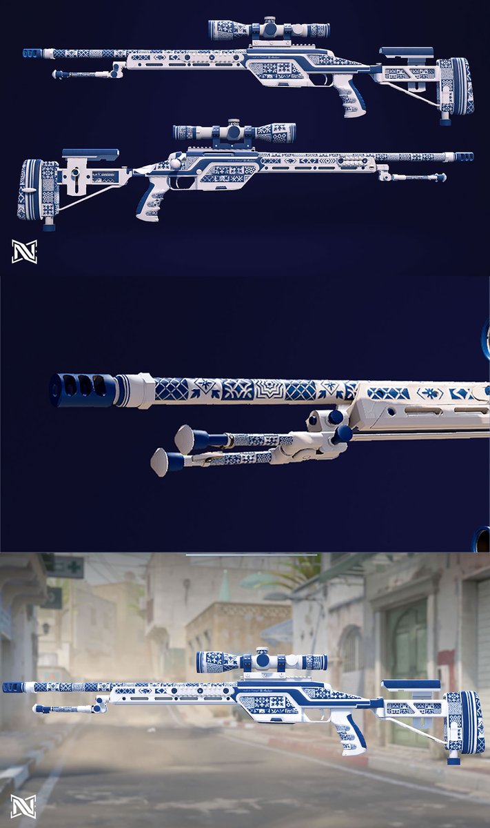 Nextgenz_cyril's tweet image. new SSG08 | Azulejos for @CounterStrike #ssg08 #azulejos