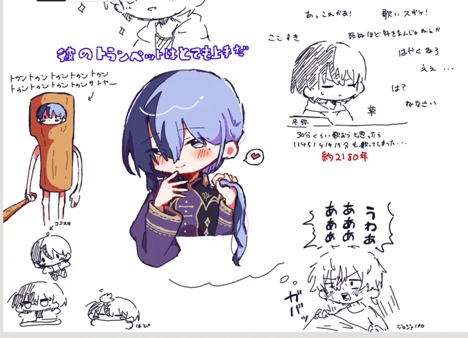 絵🍵ありがとうございました!ろくでもない!!彰冬あり!!! 