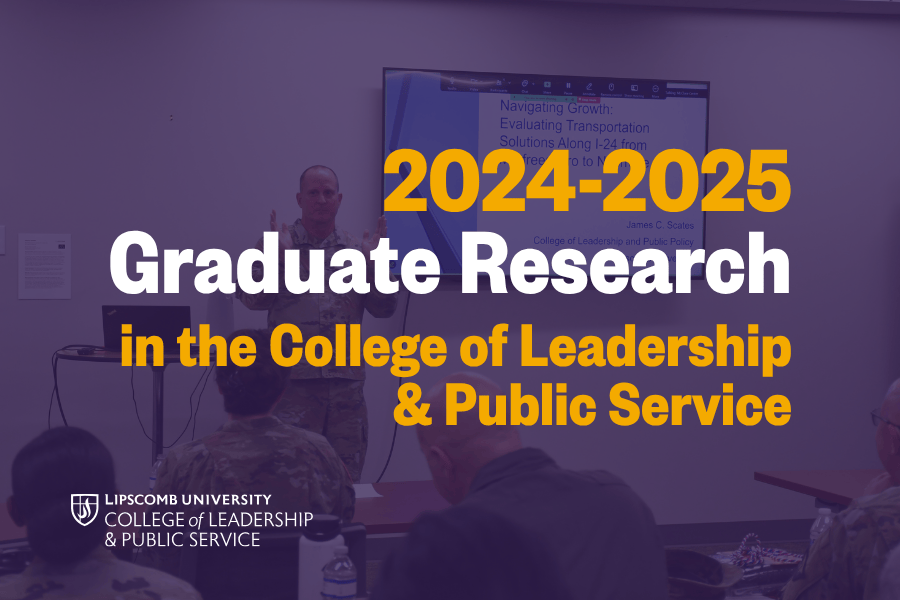 We are proud of all the research our graduate students have completed this year. Their final projects reflect a commitment to thoughtful leadership and meaningful change in their fields.

Explore the full list of CLPS 2024–25 graduate research projects:
lipscomb.edu/leadership/clp…