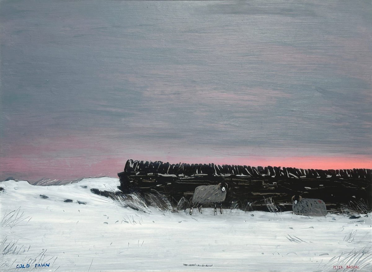 The Pennine Painter (@penninethe) on Twitter photo The sunrise was one of Peter Brookâs favourite subjects. Not something that most of us see at this time of year, âCold Dawn - At 1200ft A.S.Lâ with its sheltering sheep is a reminder of what it looks like on high ground in wintertime. (For sale <a href="/ContemporarySix/">Alex Reuben</a>âs Gallery in Hale) The sunrise was one of Peter Brookâs favourite subjects. Not something that most of us see at this time of year, âCold Dawn - At 1200ft A.S.Lâ with its sheltering sheep is a reminder of what it looks like on high ground in wintertime. (For sale <a href="/ContemporarySix/">Alex Reuben</a>âs Gallery in Hale)