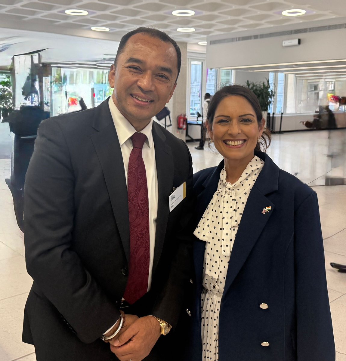 Nice to catch up with dear friend Rt. Hon Priti Patel Shadow Secretary of State for Foreign at the #IGF