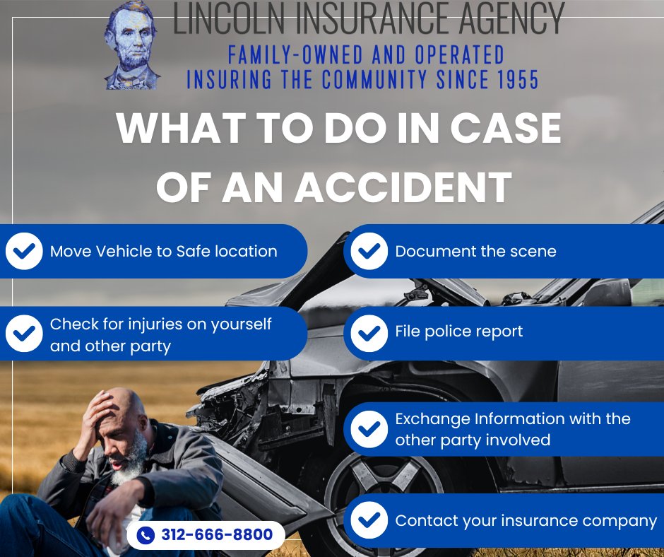 In the event of an accident contact our customer service team for claim assistance.

You will need to provide details about the other party involved and a police report.

Let Lincoln Insurance keep you protected on the road.

Hablamos Español!
#lincolnInsurance #ClaimProcess