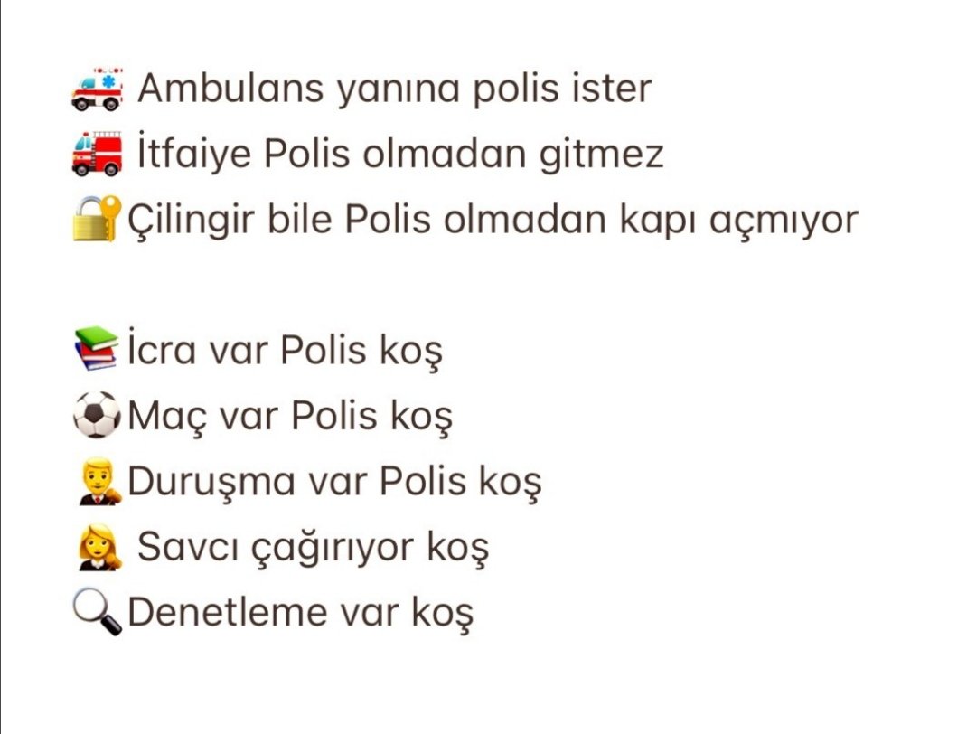 Polisler
#PolisİmdatDiyor