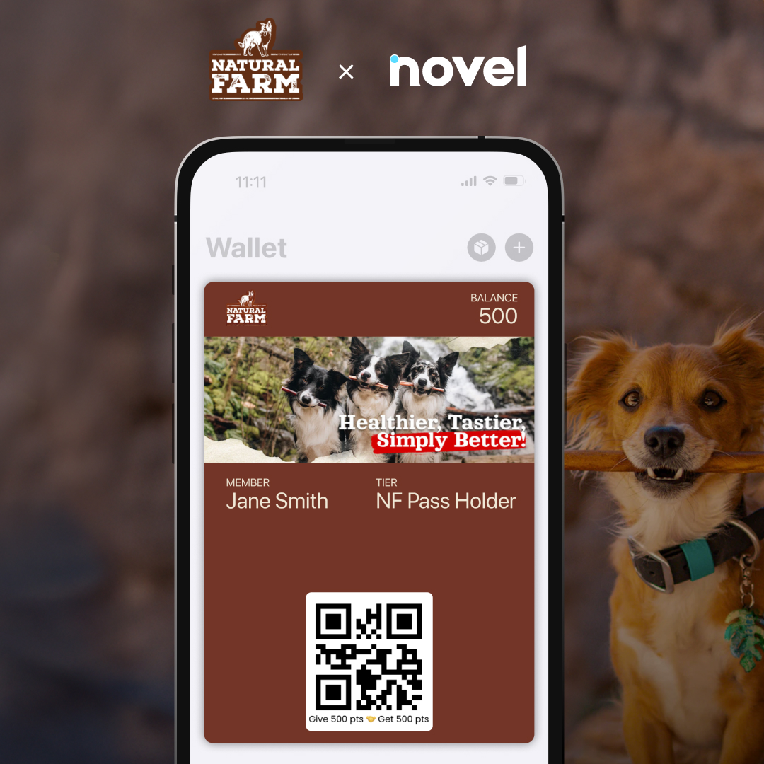 We ❤️ when our wallet pass partners have cute dog pics. Natural Farm Shop scratches that itch and provides some tasty, healthy treats for pups.

They were looking for ways to take their <a href="/smilerewards/">Smile.io</a> loyalty program to the next level. By pairing wallet passes with their program,