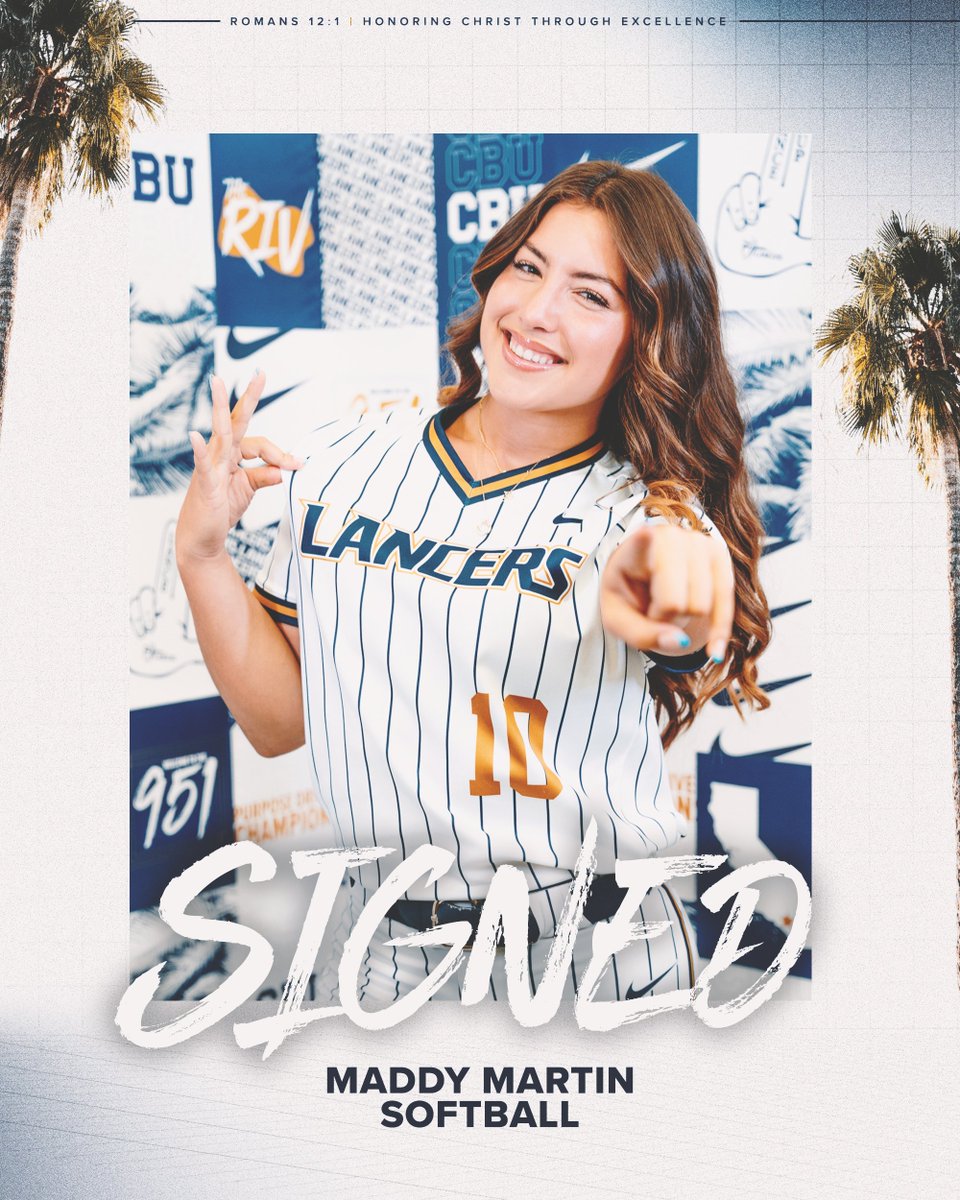 California Baptist Softball (@cbusoftball) on Twitter photo 𝓜𝓪𝓭𝓭𝔂 𝓜𝓪𝓻𝓽𝓲𝓷 is bringing the heat to Riverside next season!
#LanceUp⚔️ 𝓜𝓪𝓭𝓭𝔂 𝓜𝓪𝓻𝓽𝓲𝓷 is bringing the heat to Riverside next season!
#LanceUp⚔️