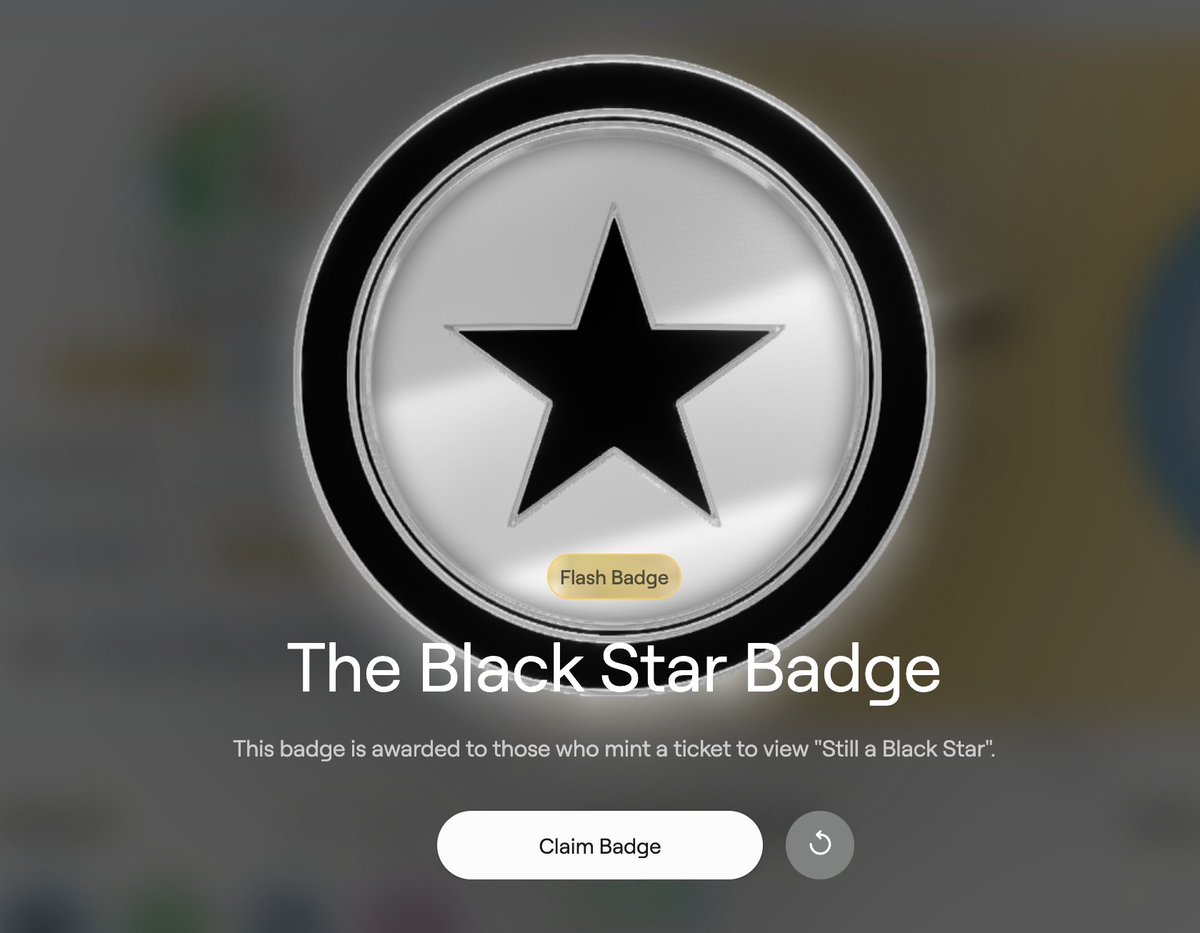 Abstract Flash Badge
The Black Star Badge 
<a href="/AbstractChain/">Abstract</a>