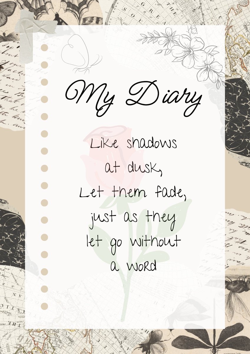 Like shadows at dusk,
Let them fade, just as they let go without a word.