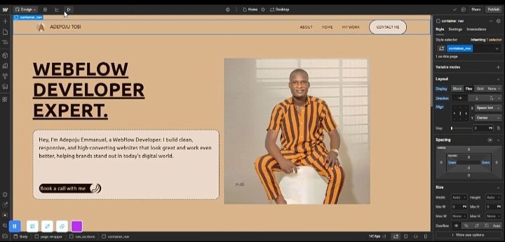 Biemman_tech's tweet image. It's a new day !
Working on my portfolio this week..
Thanksfor the support @Victor_Webflow , @DanielAfriheart
I'm open for any webflow project, dm let bring your website to life..
#Webflow #Tech4All #nocode_development