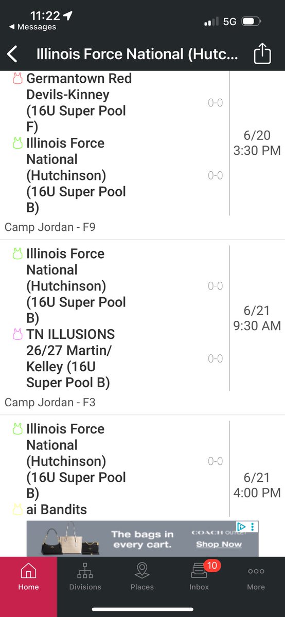 Back in Chattanooga! <a href="/ILForce16u/">Illinois Force 16U National (Hutchinson)</a> <a href="/CoachMWright3/">Monica Wright</a> <a href="/OJadams01/">Ozzie Adams</a> <a href="/KAlstott/">Kyle Alstott</a> <a href="/UNISoftball/">UNI Softball</a>