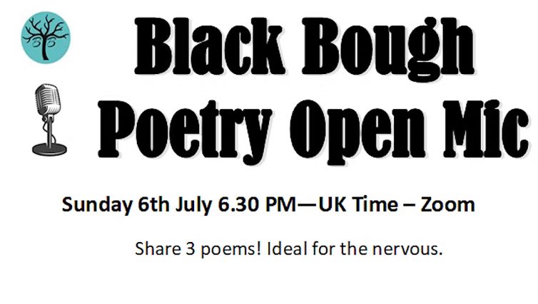 Only two more reader tickets left for our next open mic on Zoom 🎙️ plenty of audience tickets. 

eventbrite.co.uk/e/black-bough-…