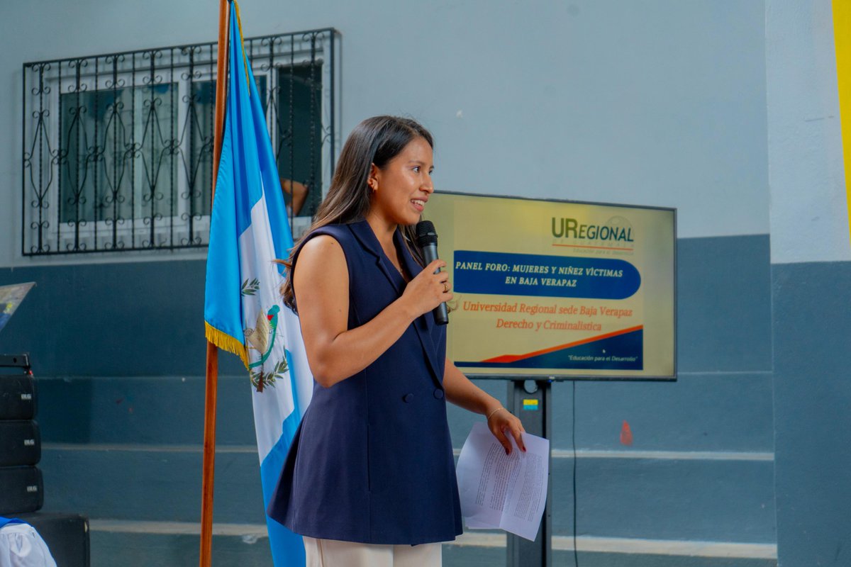 #SepremEnTerritorio en #BajaVerapaz participó en el foro “Mujeres y niñez víctimas: avances y desafíos en el acceso a la justicia”, organizado por la Universidad Regional.