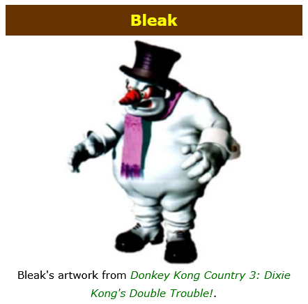 Everyone's goin' on about Pauline saying the world was "Cruel" in the song (K. Rool sounds like "Cruel", you see)

But nobody's talking about her also saying it was "Bleak"!

This is irrefutable!!! She could ONLY be referring to the snowman boss from Donkey Kong Country 3!!!