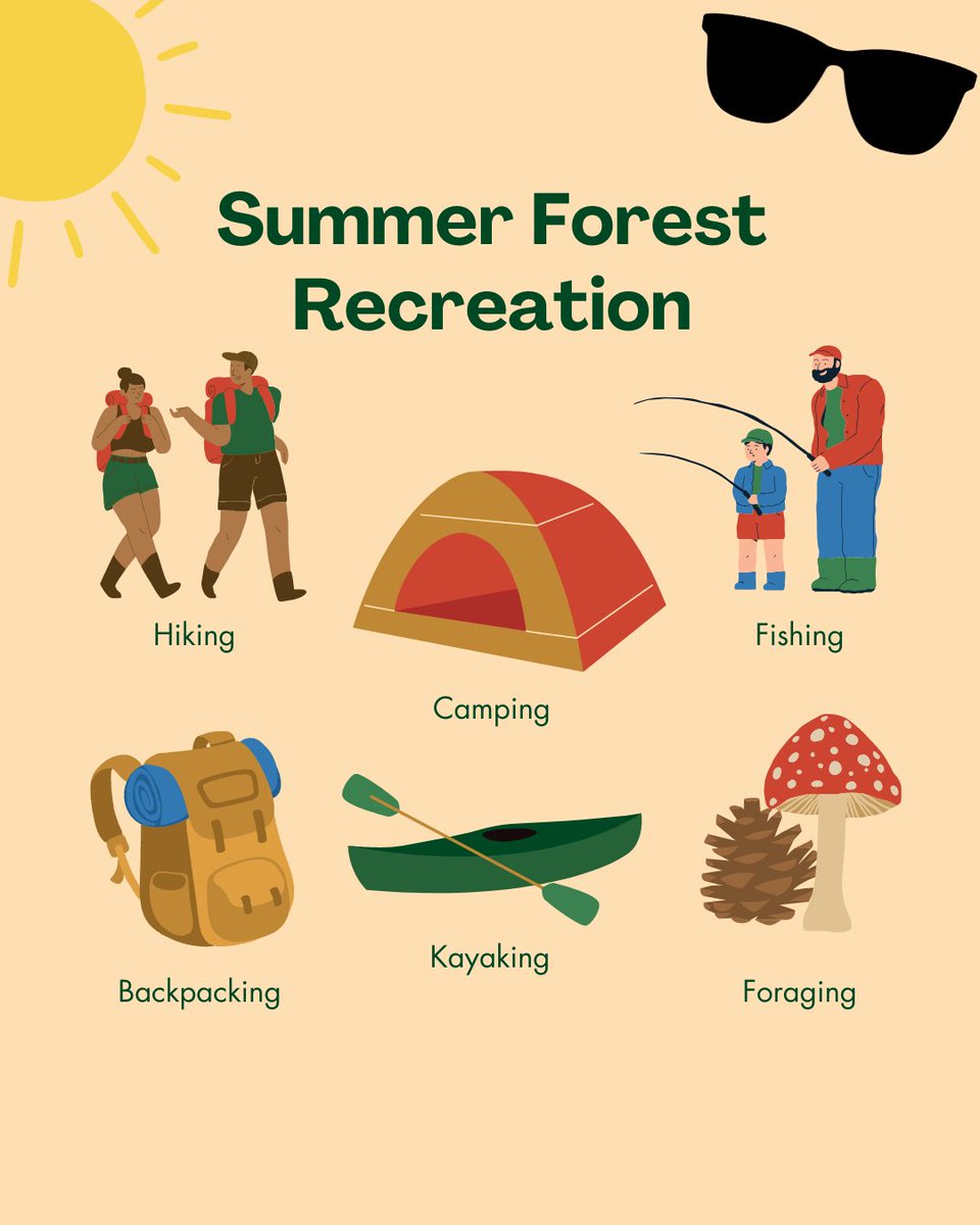StateForesters's tweet image. Summer is around the corner! Head to your nearest state forest to enjoy the weather and maybe try something new. ☀️ Remember that some activities may require permits or passes.