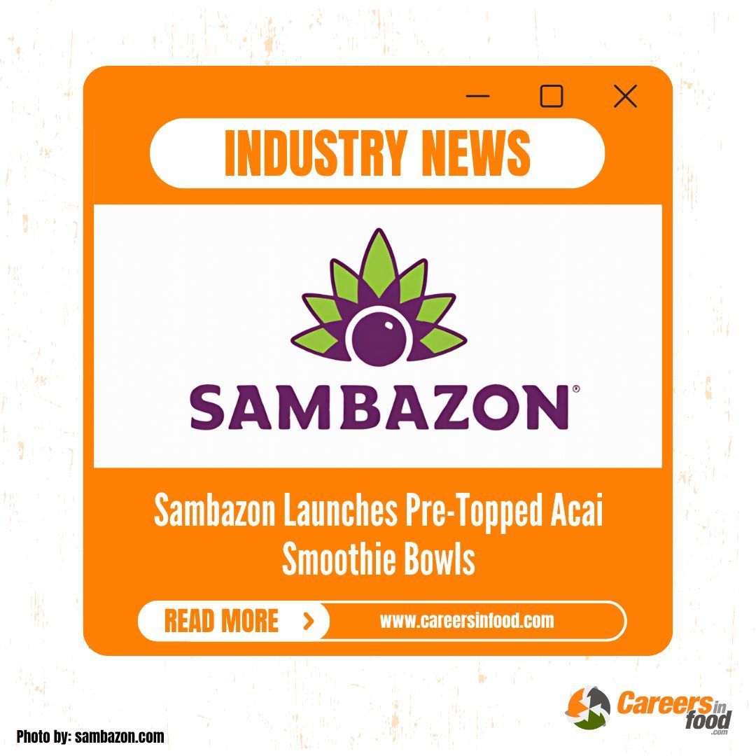 .<a href="/Sambazon/">Sambazon</a> Launches Pre-Topped Acai Smoothie Bowls!

With no added sugar and no need for blending or chopping, they offer a quick and simple way to enjoy a nutritious snack or meal—just thaw and eat. 

The three flavor combinations: careersinfood.com/career-plannin…

#FoodNews