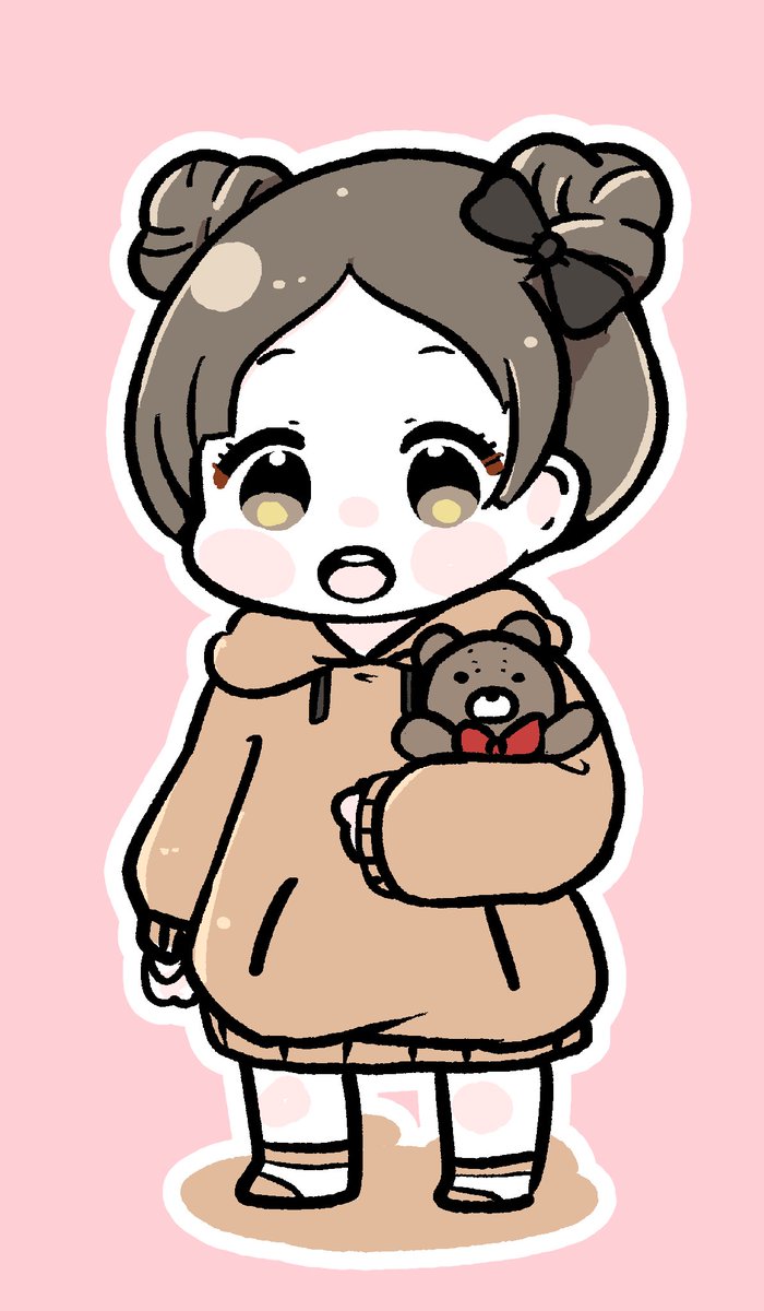 「くまみみお団子もとさん好き」|みつき/さにや【原稿期間】のイラスト