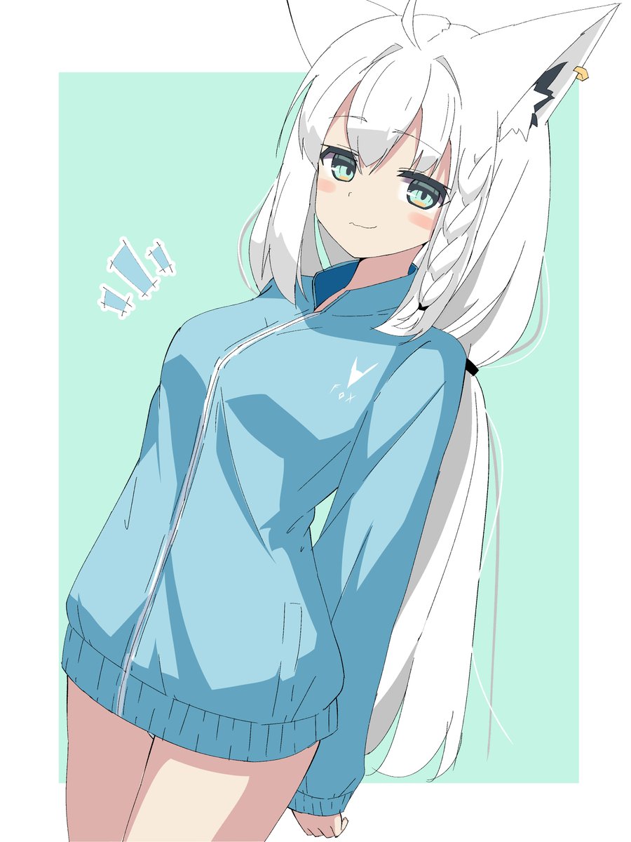 白上フブキ 「ジャージ #絵フブキ」|炭火@絵描きのイラスト