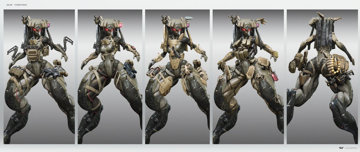 Alyna gear design iterations