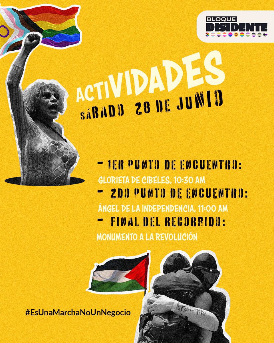 ¿Quieres increpar a Clara Brugada por su asistencia a la marcha?
Nos vemos este 28 de junio en el bloque disidente, habrá muchas sorpresitas ✨