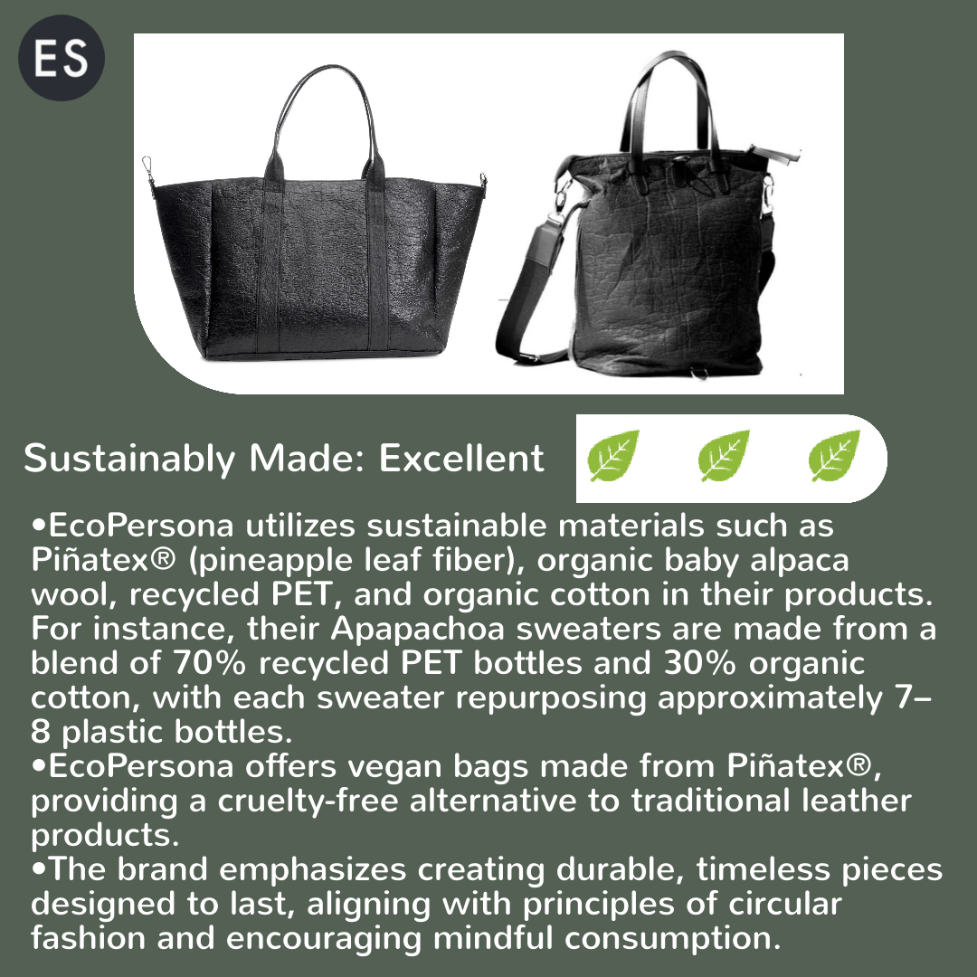 Meet our newest sustainable brand...

🌿 EcoPersona | Certified Eco-Stylist Brand

Ethically made sweaters, scarves &amp; vegan bags crafted with love in Latin America.

Read more here: vist.ly/3n77upb

#fastfashion #stylist #ecostylist #ecopersona