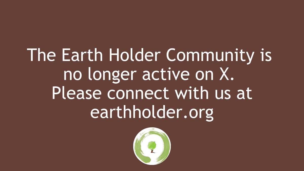 We are not actively monitoring this account and invite you to connect with the Earth Holder Community elsewhere like earthholder.org.