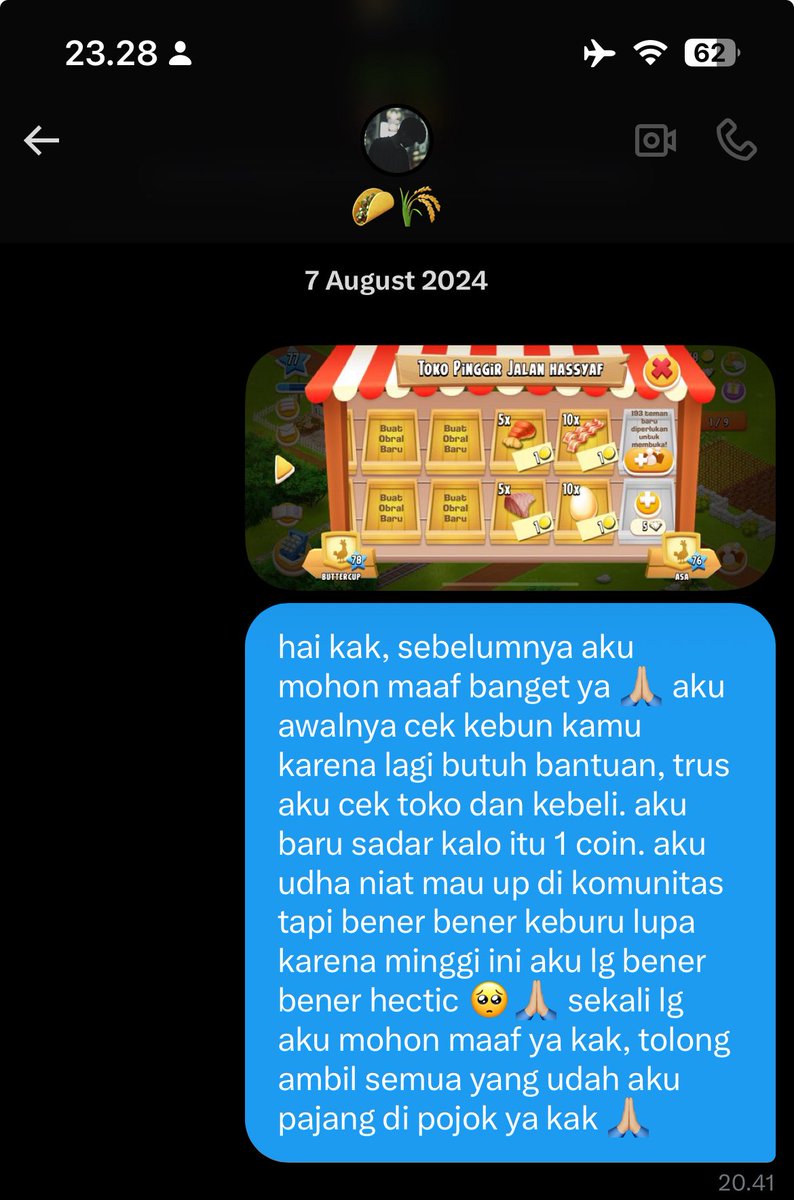 MildHopee's tweet photo. udah beritikad baik balikin baconnya yang ga seberapa itu, bahkan gue lebihin sebagai permintaan maaf yang tulus, tapi dia lebih milih nolak dan ngatain guweh ☝🏼

lol glad i still got this damn evidence. https://t.co/TLUFaqljZO