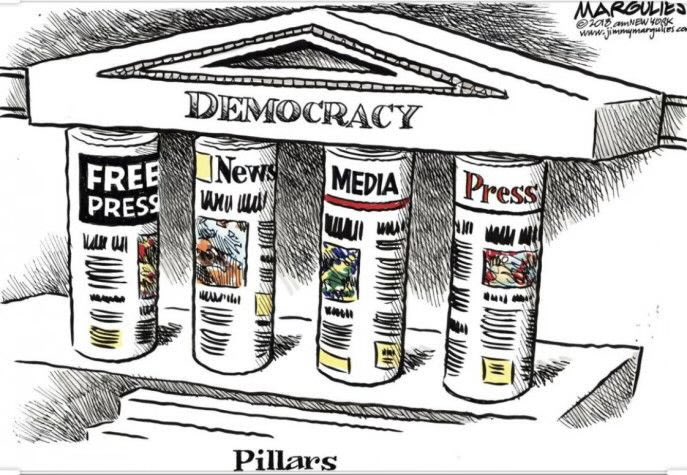 "Freedom of the press is not just important to democracy, it is democracy."

~ Walter Cronkite