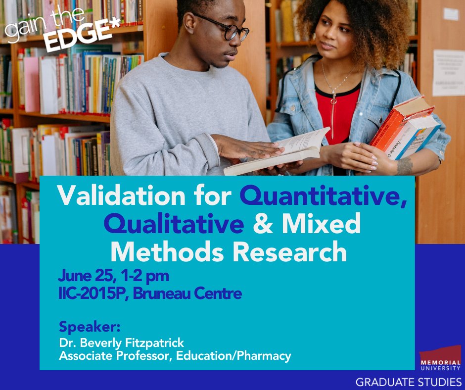 📢Join us for this session hosted by SGS where Dr. Fitzpatrick will explain, with examples, several key validity checks that researchers should conduct to strengthen the validity of their findings. Register➡️bit.ly/44iB5z3 Upcoming EDGE workshops: bit.ly/407Yr8U