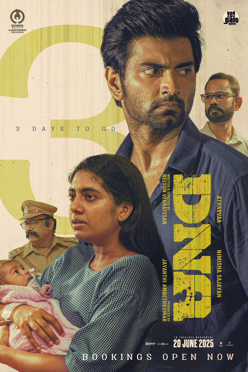 G Dhananjeyan (@dhananjayang) on Twitter photo #DNA is a brilliant emotional thriller with a very good social theme. So well made by Dir. #NelsonVenkatesan . Kudos Nelson 🏆
Excellent performances from <a href="/Atharvaamurali/">Atharvaa</a> #NimishaSajayan & others. <a href="/GhibranVaibodha/">Ghibran Vaibodha</a> ‘s music is a huge plus. Congrats <a href="/Olympiamovis/">Olympia Movies</a> @Ambethkumarmla #DNA is a brilliant emotional thriller with a very good social theme. So well made by Dir. #NelsonVenkatesan . Kudos Nelson 🏆
Excellent performances from <a href="/Atharvaamurali/">Atharvaa</a> #NimishaSajayan & others. <a href="/GhibranVaibodha/">Ghibran Vaibodha</a> ‘s music is a huge plus. Congrats <a href="/Olympiamovis/">Olympia Movies</a> @Ambethkumarmla