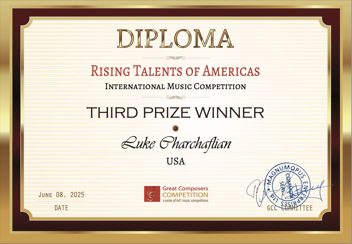 We are thrilled to celebrate Luke Charchaflian ‘28 for his outstanding accomplishment in the world of music composition. Luke recently won the “Great Composers Competition”, a highly competitive event that recognizes exceptional musical talent and creativity 🎶 #WeAreAC