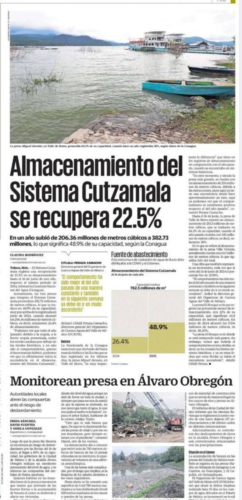 Lo único bueno de tanta agua por las lluvias torrenciales es que se está recargando el acuífero y el Sistema Cutzamala

La madre naturaleza ayudándole a los #NarcoGobiernoDeMorena a resolver su falta de planeación hídrica