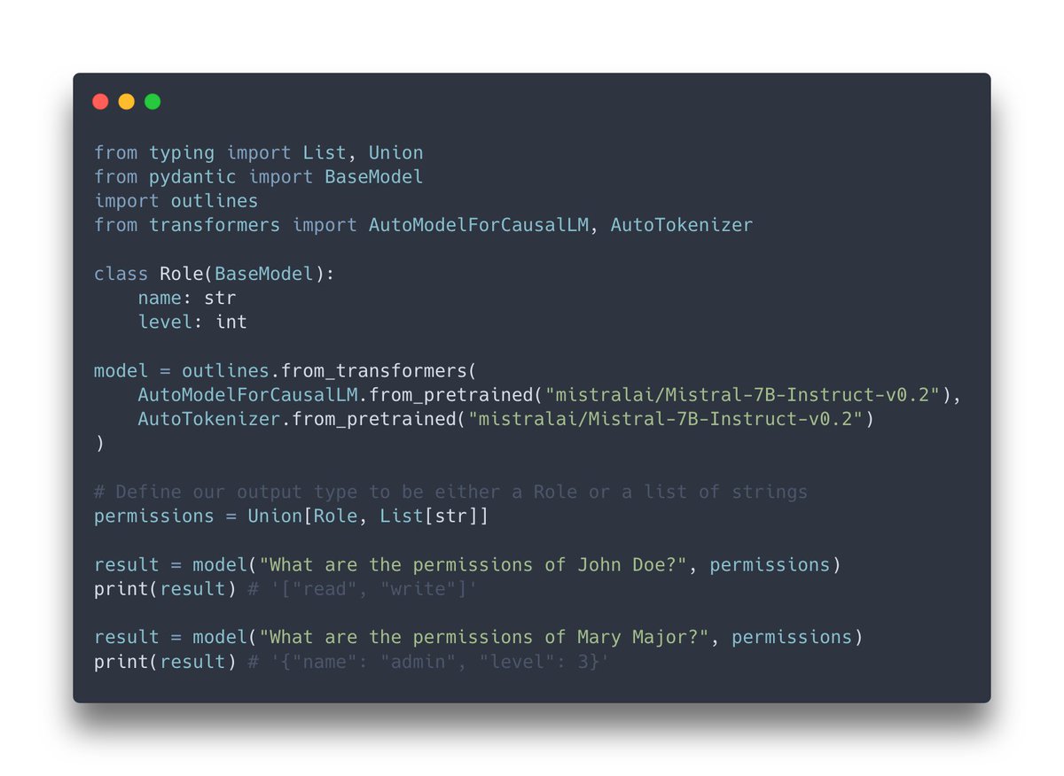 Use any Python type to define output structure with Outlines v1.0 😲

…including the long-awaited union types!