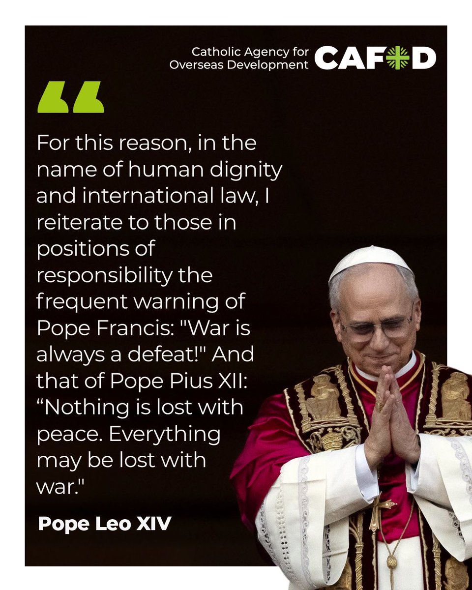 At today's general audience, Pope Leo XIV commented on the pain being felt around the world due to war, before echoing his predecessors' calls for peace.
