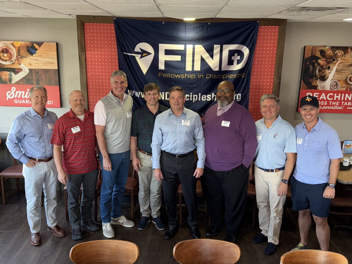 FinDdisciples's tweet photo. FIND launched its 40th weekly men’s small group! Eight (8) more rock solid bruthas pursuing intimacy with Jesus Christ. There are now over 310 men representing 50 churches around Greater Houston in this continually growing ministry.

Get plugged in: https://t.co/FvHQZV2szF https://t.co/jVXsUQHS64