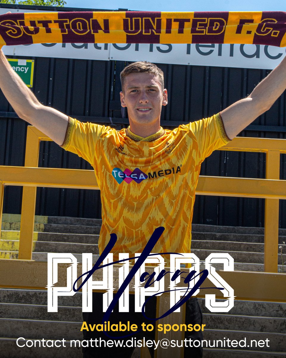 Sutton United FC (@suttonunited) on Twitter photo βΉοΈ Harry Phipps is available to sponsor
Contact matthew.disley@suttonunited.net for more information π§
#AmberArmy | #SuttonUnited | #ForeverAmber π βΉοΈ Harry Phipps is available to sponsor
Contact matthew.disley@suttonunited.net for more information π§
#AmberArmy | #SuttonUnited | #ForeverAmber π